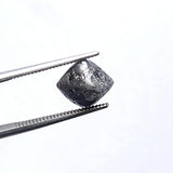 9.3mm Grey Diamond Octahedron, 1 Pc Natural Smooth Loose Rough Raw Uncut Diamond Crystal - PDD882