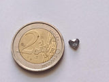 5.2mm Salt And Pepper Diamond, 0.48 Cts Rare Sparkling Faceted Diamond Heart For Jewelry - PDD731