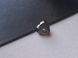 5.2mm Salt And Pepper Diamond, 0.48 Cts Rare Sparkling Faceted Diamond Heart For Jewelry - PDD731