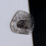 15.3mm, 1.3 Cts Slice Faceted Clear Black Salt And Pepper Diamond For Ring-PPKJ136