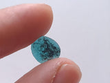 0.39 Cts, Huge 9.7x8.4mm Loose Faceted Blue Diamond Polki Slice - PPKJ139