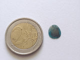 0.39 Cts, Huge 9.7x8.4mm Loose Faceted Blue Diamond Polki Slice - PPKJ139