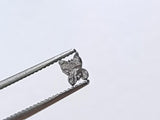 4.1x3.1mm Rare Salt And Pepper Butterfly Cut Polished Diamond Slice For Jewelry - PDD739