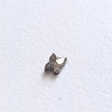 4.1x3.1mm Rare Salt And Pepper Butterfly Cut Polished Diamond Slice For Jewelry - PDD739