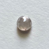 4.4mm White Rose Cut Tamboli Diamond 0.40 Cts Natural White Round Flat Back Cabochon for Ring - PDD738