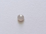 4.4mm White Rose Cut Tamboli Diamond 0.40 Cts Natural White Round Flat Back Cabochon for Ring - PDD738