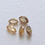 Orange Brown, 3.5-3.8mm Faceted Sparkling Marquise Diamond for Jewelry (1Pc-2Pc) - PDD746