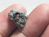 11.3x9mm, 2mm Hole Bead Rough Gray FlatUncut Loose Diamond Bead for Pendant / Necklace - PDD737