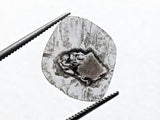16x13mm, 1.25 Cts Huge Rare Faceted Salt & Pepper Polki Slice Loose Diamond for Jewelry - PDD744