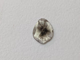 11.8x8.6mm Salt And Pepper 0.59 Cts Huge Rare Faceted Polki Slice Loose Diamond for Jewelry - PDD740