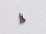 Salt And Pepper Penis Cut Polished Diamond Loose Fancy Dick / Penis / Phallus / Willy Diamond For Pendant / Ring / Jewelry 5.1x2.8mm - PDD749