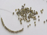 2-3mm Green Raw Rough Natural Green Diamond Beads For Jewelry (4IN To 8IN) - PPKJ128