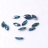 Clear 3.5x1.5mm Sparkling Blue Faceted Marquise Diamond for Jewelry (1 Pc to 2 Pcs) - PDD754