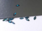 Clear 3.5x1.5mm Sparkling Blue Faceted Marquise Diamond for Jewelry (1 Pc to 2 Pcs) - PDD754