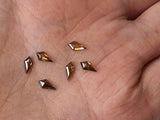 Brown 5.8-6.1mm Kite Shape Flat Back Diamond Cabochon For Engagement & Wedding Ring Gifts For Her - PDD756