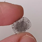 Salt And Pepper Diamond, Conflict FREE 11x8.6mm, 0.58 Cts Slice Faceted Clear Black Diamond For Jewelry - PDD759