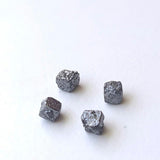 4.5mm Black Raw Diamond Cube, Huge Box Shaped Natural Black Rare Loose Rough Uncut Diamond Single Cube for Jewelry - PPKJ143