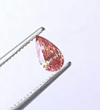 Pear Shape Brilliant Cut, Pink Pear Shape 6x3.5mm Lab Grown Diamond Loose For Engagement Ring Excellent Cut - PDD763