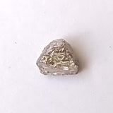 Natural Light Grey Rough Raw Diamond, 5.5mm Loose Trillion Diamond For Ring / Pendant / Jewelry - PVD83