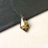 Yellow Champagne Faceted Kite 6x2.9mm Shield Shape Flat Back Diamond Cabochon For Engagement / Wedding Ring Gifts For Her - PDD757