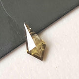 Yellow Champagne Faceted Kite 4.9x2.5mm Shield Flat Back Diamond For Ring-PDD858