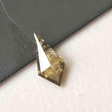 Yellow Champagne Faceted Kite 6x2.9mm Shield Shape Flat Back Diamond Cabochon For Engagement / Wedding Ring Gifts For Her - PDD757