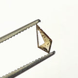Yellow Champagne Faceted Kite 4.9x2.5mm Shield Flat Back Diamond For Ring-PDD858
