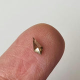 Yellow Champagne Faceted Kite 4.9x2.5mm Shield Flat Back Diamond For Ring-PDD858
