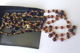 Garnet Faceted Rondelle 4mm & Drop 4x6-5x8mm Wire Wrapped Beaded 925 Silver Garnet Rosary Chain for Necklace - PSG366
