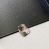Beautiful Salt And Pepper Diamond, Conflict FREE 11.1x8.5mm, 0.75 Cts Slice Faceted Clear Black Diamond For Jewelry - PPKJ144