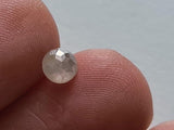 4.4mm White Rose Cut Tamboli Diamond 0.40 Cts Natural White Round Flat Back Cabochon for Ring - PDD738