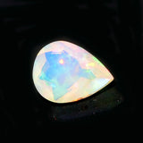 5x8mm Ethiopian Opal Pear Cut Stone, Faceted Pear Fire Opal For Jewelry, 0.45CTW