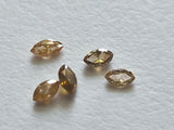Orange Brown, 3.5-3.8mm Faceted Sparkling Marquise Diamond for Jewelry (1Pc-2Pc) - PDD746