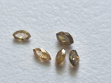 Orange Brown, 3.5-3.8mm Faceted Sparkling Marquise Diamond for Jewelry (1Pc-2Pc) - PDD746