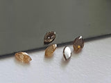 Orange Brown, 3.5-3.8mm Faceted Sparkling Marquise Diamond for Jewelry (1Pc-2Pc) - PDD746