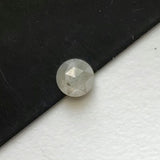 4.6mm Light Grey Rose Cut Diamond 0.35 Cts Natural Light Grey Round Diamond Flat Back Diamond Cabochon for Ring - PDD767