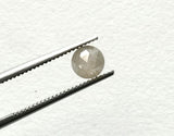 4.6mm Light Grey Rose Cut Diamond 0.35 Cts Natural Light Grey Round Diamond Flat Back Diamond Cabochon for Ring - PDD767