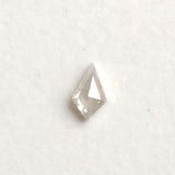 White Kite Shaped Diamond, 4.7x2.8mm Flat Back Faceted White 0.14 Cts Table / Shield Cut Diamond for Engagement Rings / Pendant - PDD802