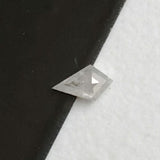 White Kite Shaped Diamond, 4.7x2.8mm Flat Back Faceted White 0.14 Cts Table / Shield Cut Diamond for Engagement Rings / Pendant - PDD802