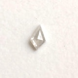 White Kite Shaped Diamond, 4.7x2.8mm Flat Back Faceted White 0.14 Cts Table / Shield Cut Diamond for Engagement Rings / Pendant - PDD802