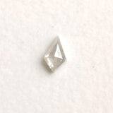 White Kite Shaped Diamond, 4.8x2.9mm Flat Back Faceted White 0.16 Cts Table / Shield Cut Diamond for Engagement Rings / Pendant-PDD810