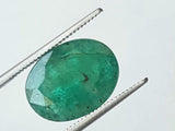 Emerald For Engagement Ring, 13.2x10mm CERTIFIED Original Loose Ring Size Green Emerald Faceted Oval Cut Stone - PPH46