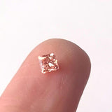 Princess Shape Brilliant Cut, Pink Square Shape 3.5mm Lab Grown Diamond Loose For Princess Engagement Ring Excellent Cut - PDD779