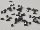 Black Natural 1x2mm Baguette Cut Rectangle Faceted MELEE Diamond for Earring (5 Pc to 10 Pc) -PDD780