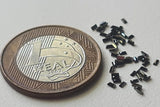 Black Natural 1x2mm Baguette Cut Rectangle Faceted MELEE Diamond for Earring (5 Pc to 10 Pc) -PDD780