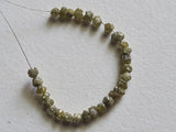 2-3mm Green Raw Rough Natural Green Diamond Beads For Jewelry (4IN To 8IN) - PPKJ128