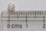4.3mm White Round Brilliant Cut Loose Front Drilled Solitaire Cut Diamond Charm For Jewelry - PDD703