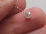 4.3mm White Round Brilliant Cut Loose Front Drilled Solitaire Cut Diamond Charm For Jewelry - PDD703