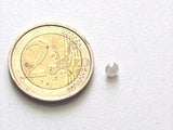 4.3mm White Round Brilliant Cut Loose Front Drilled Solitaire Cut Diamond Charm For Jewelry - PDD703