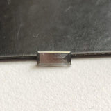 Salt And Pepper Diamond, Conflict FREE 6x2.4mm, 0.3 Ct Rectangle Shape Baguette Cut Faceted Clear Black Diamond For Ring - PDD784